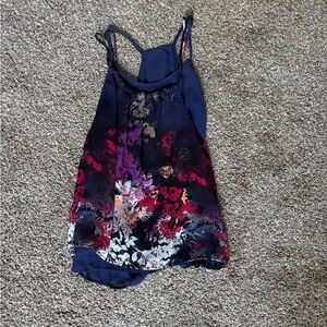 Floral Sleeveless Top - Multicolor